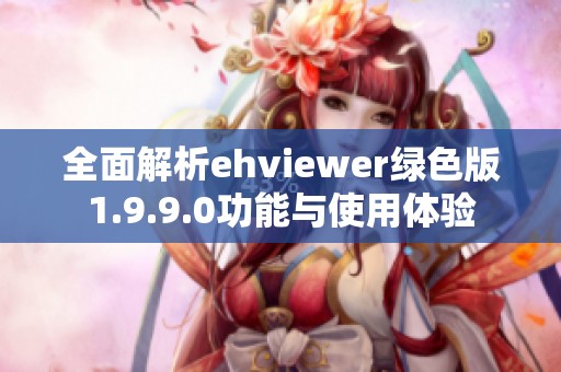 全面解析ehviewer绿色版1.9.9.0功能与使用体验