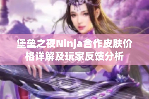 堡垒之夜Ninja合作皮肤价格详解及玩家反馈分析