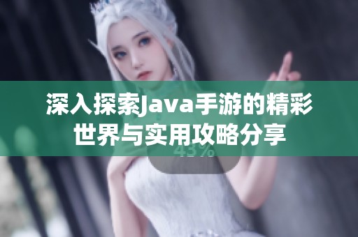 深入探索Java手游的精彩世界与实用攻略分享