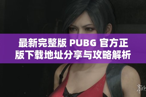 最新完整版 PUBG 官方正版下载地址分享与攻略解析